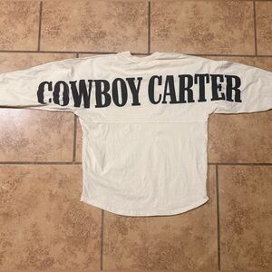 Cowboy Carter Cream Long Sleeve Tee